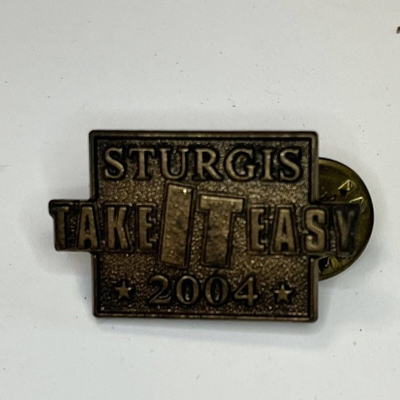 Harley-Davidson Other - Sturgis 2004 HOG Pin Harley Davidson Owners Group Take It Easy Lapel Hat Vest